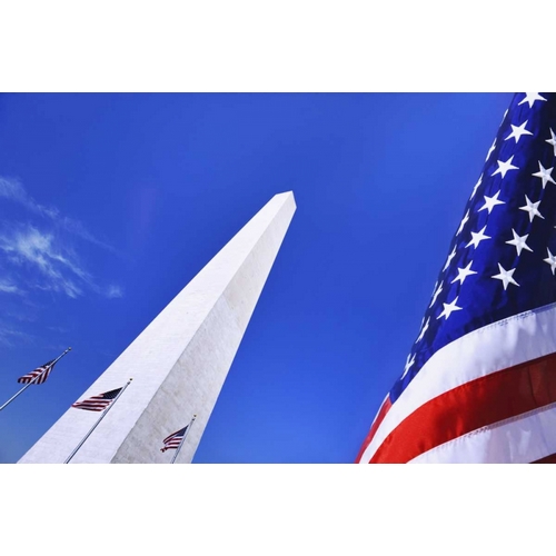 Washington DC, Washington Monument and US flag